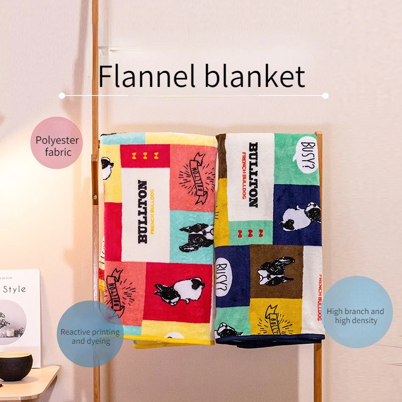 

Flannel pet blanket cover leg air conditioning office lunch break small blanket children's blanket cover