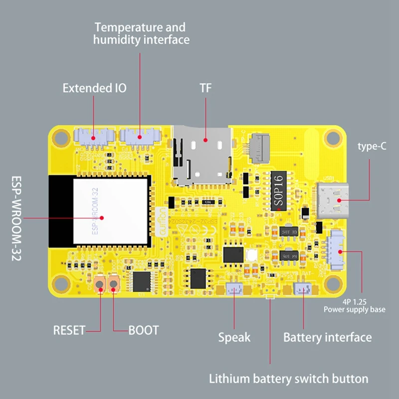 ESP32 Для Arduino LVGL WIFI Bluetooth Плата разработки 2 4-дюймовый 240X320 ЖК-дисплей с емкостным