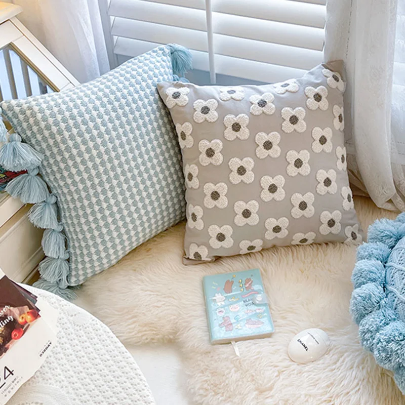 

Aesthetic Sofa Cushions Pillowcase Round Art Hugging Missha Cushions Modern Living Room Seats Decoration Maison Home Decorations