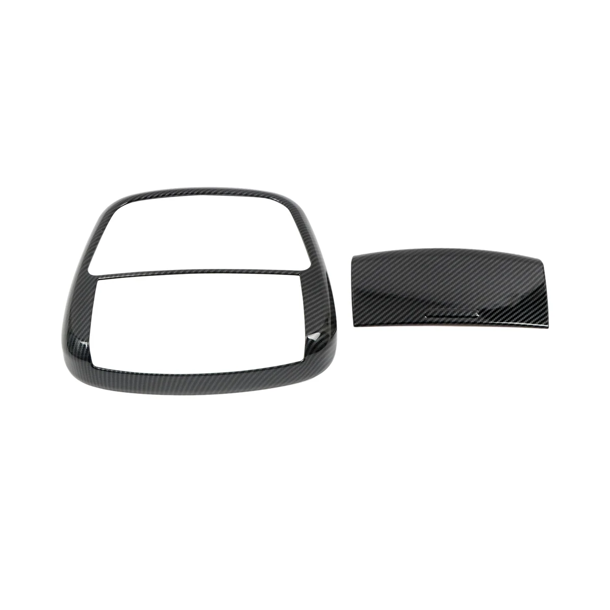 

Car Carbon Fiber Interior Front Reading Light Lamp Cover Trim Sticker for Dodge Durango 2011-2020