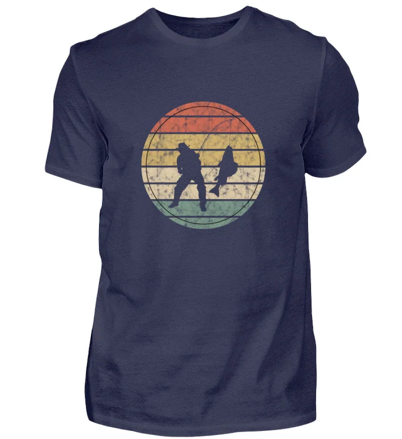 

Angler Fishing Retro Vintage Tshirt T-Shirt Shirt
