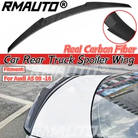 full real carbon fiber material rear roof wing spoiler fit for audi a5 b8 b9 sedan 4door 2009 2010 2100 2012 2013 2014 2015 2016