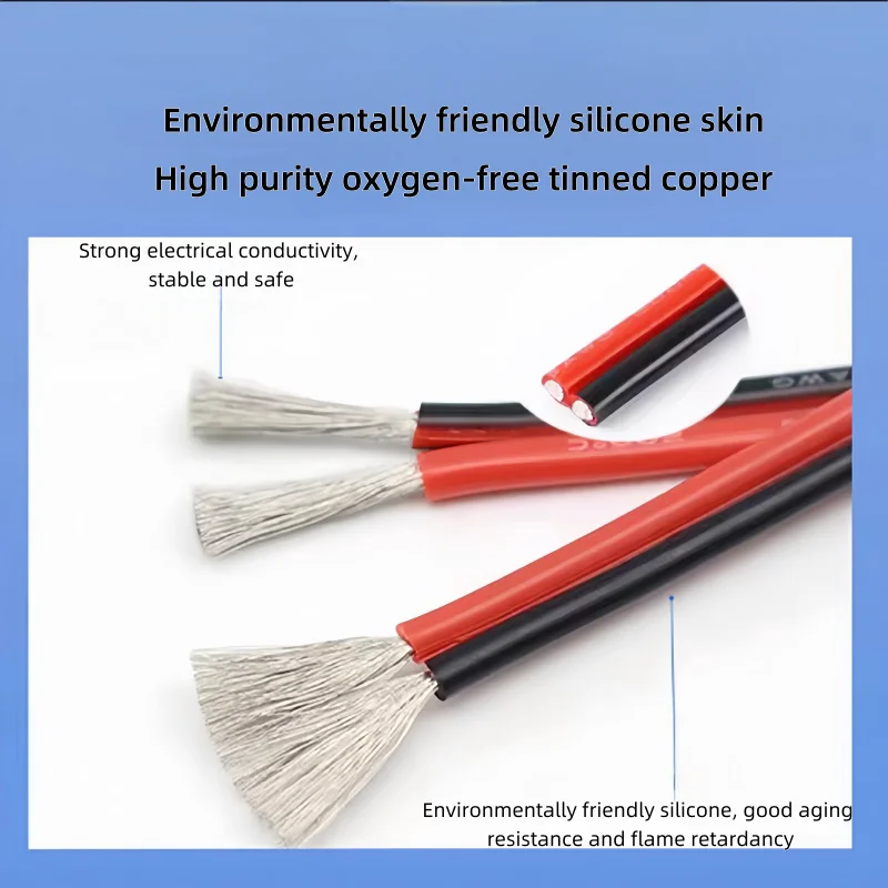 2468 2-контактный Электрический провод из луженой меди изолированный расширение