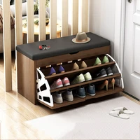 folding portable save space shoe cabinets wood live room storage multifunctional shelf shoes bench hallway sapateira furniture