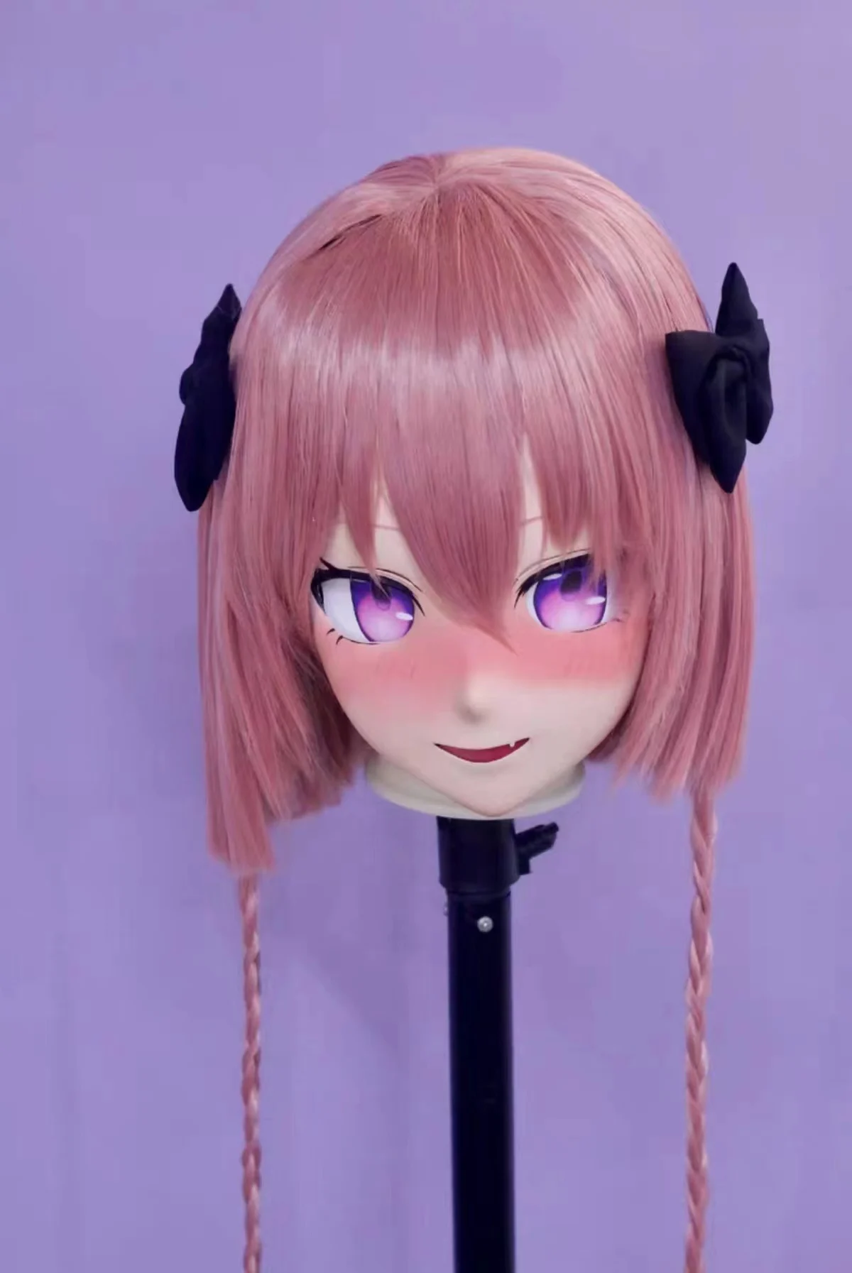 

(Mask-010) Customize Character Female/Girl Resin Kig Half Head With Lock Anime Cosplay Japanese Animego Kigurumi Mask