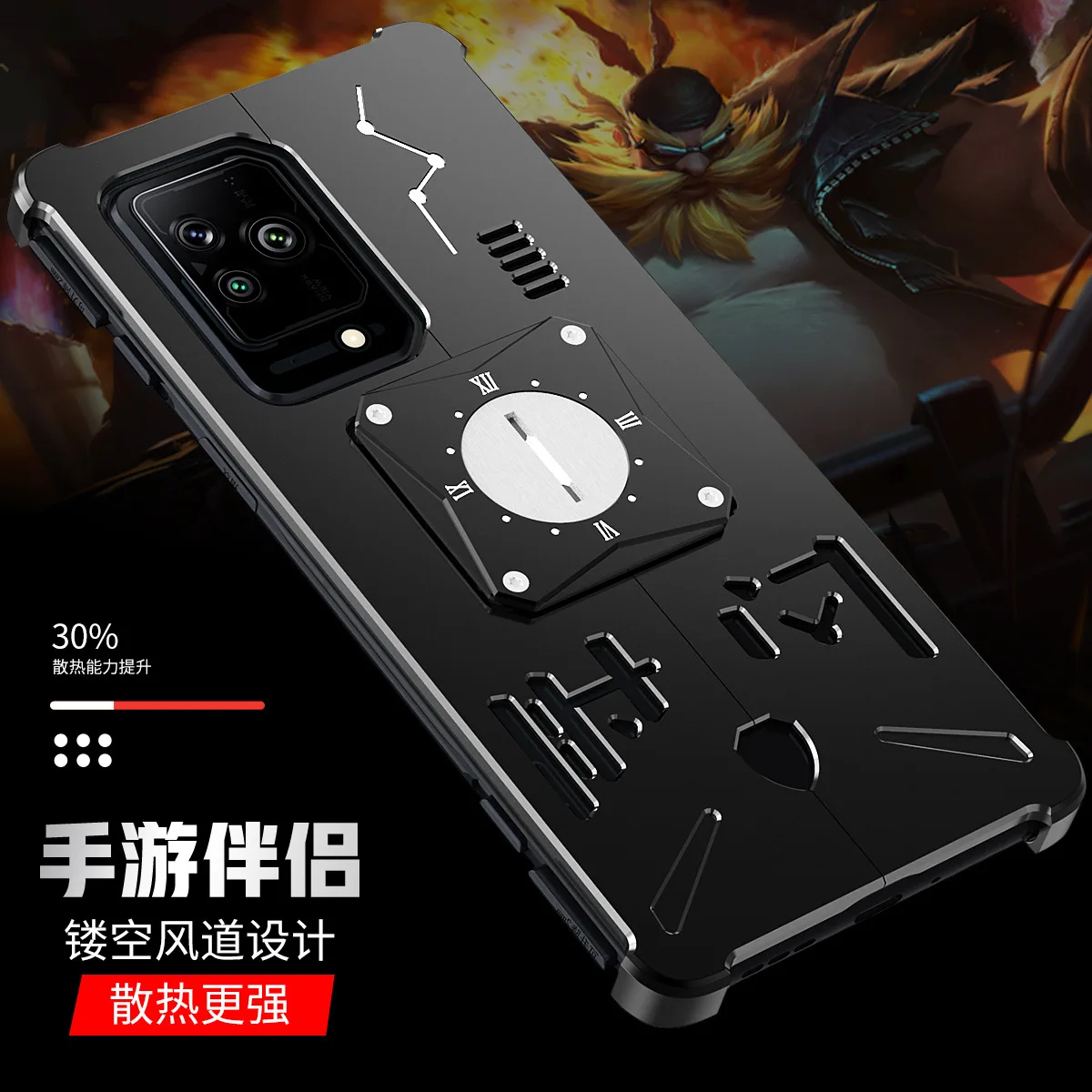 

Metal Phone Case For Blackshark 5 Pro Shockproof Aluminum Metal Armor Cover Coque For Black Shark 5 5rs Pro Funda Cases