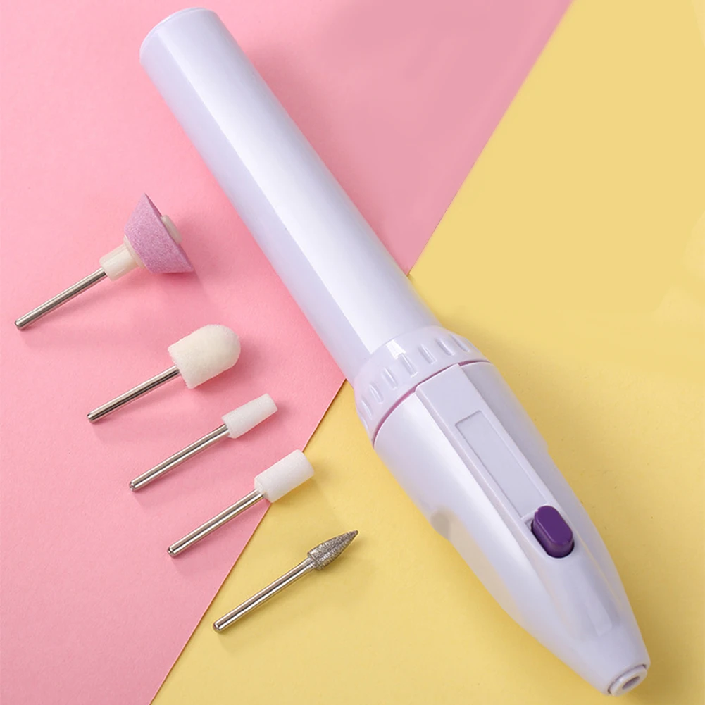

5 in1 Electric Nail Drill File Machine Nail Art Equipment Manicure Pedicure Handpiece Files Carve Grinder Polisher Nail Tool