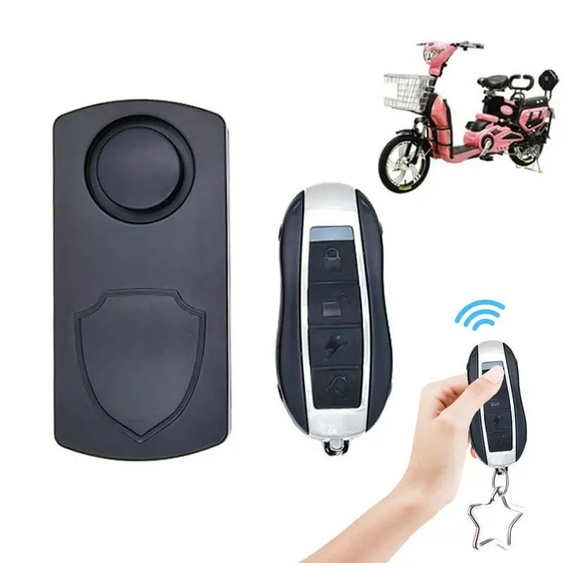 

Motorcycle Alarm With Remote Wireless Vibration Motion Sensor 110dB Loud Anti-theft Security Alarm System For Bicycle Motorcycle