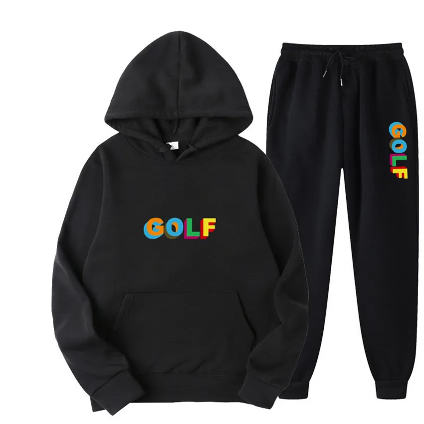 

Golf Wang Tyler The Creator Hoodies Sets Sweatpants Fitness Pullover Sweatshirt Fashion Hip HopTracksuit Sportswear Suits S-3XL