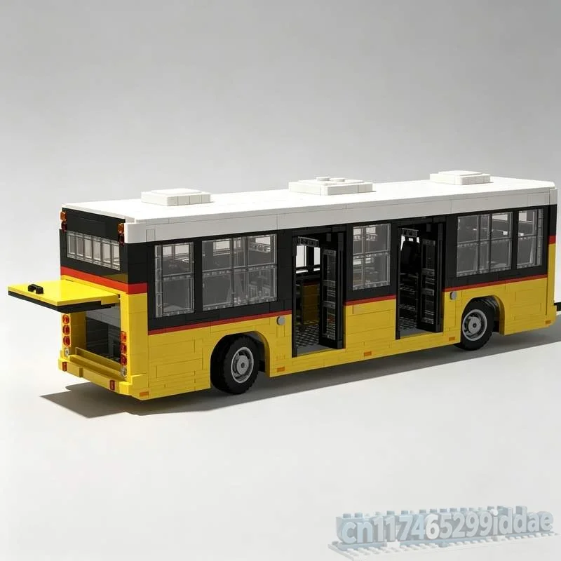 НОВИНКА: 4634 детали. Модель городского автобуса Hess APM 5.6-13. Индивидуальный конструктор-пазл. Архитектурный DIY-набор для творческой сборки. Развивающая игрушка. Популярный подарок из блоков. (art.: 3920dcf78e340) - 3920dcf78e340