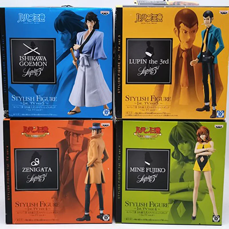 

Lupin III Rupan Sansei Action Figure Fujiko Mine Daisuke Jigen Goemon Ishikawa Zenigata Koichi Model Ornament Toys