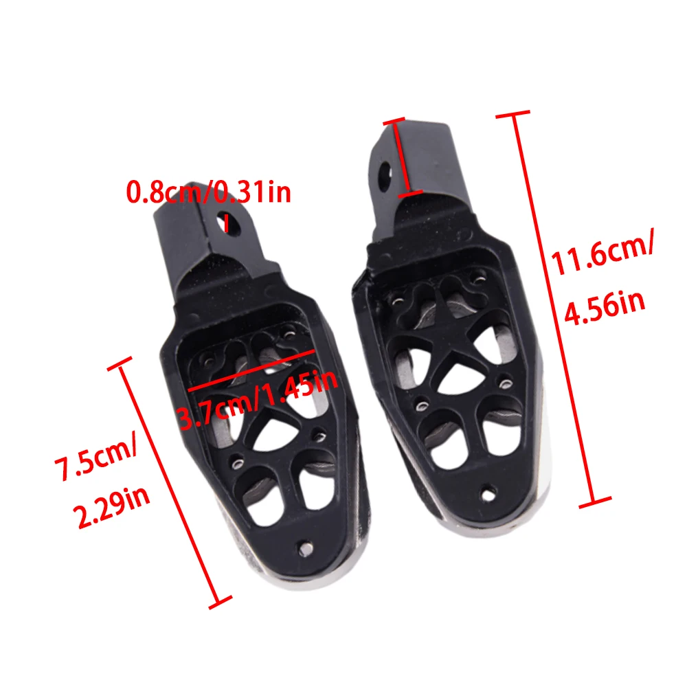 2 шт. подножки для мотоцикла 8 мм