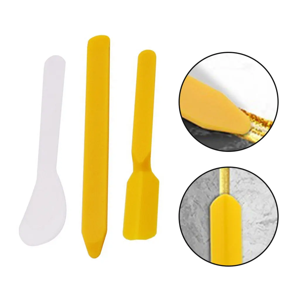 

3Pcs Caulking Tool Kit Tile Beauty Joint Agent Caulk Hand Tool Set Suitable For Kitchen Bathroom Living Room Floor Sink Gap