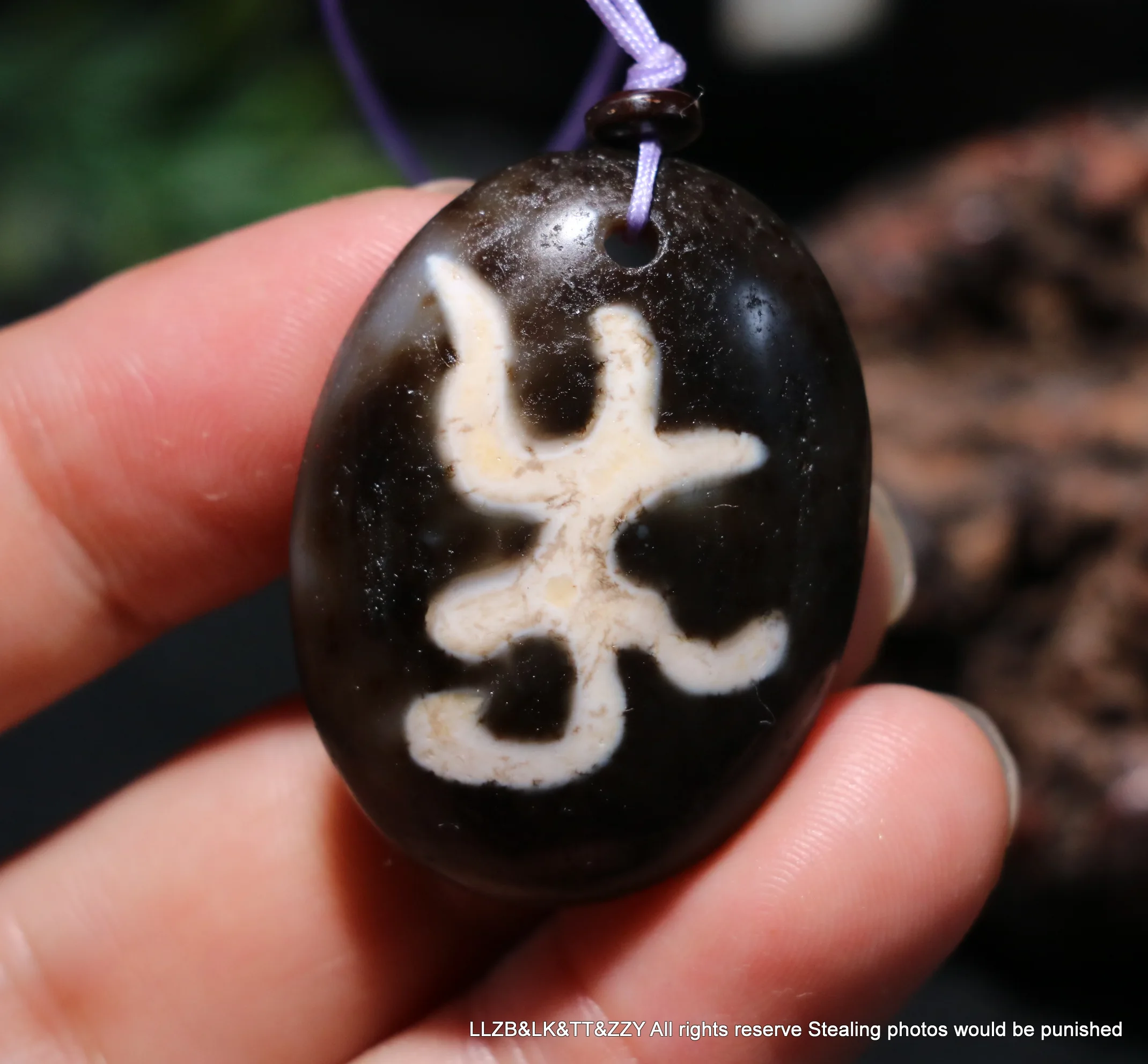 Уникальный стиль волшебная энергия Тибетский Старый Агат 1 глаз OM слово в форме