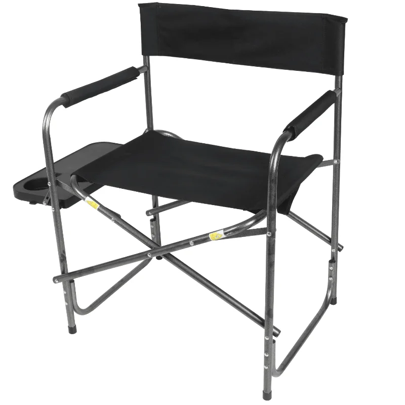 

Ozark Trail Director’s Chair with Side Table, Black, Outdoor