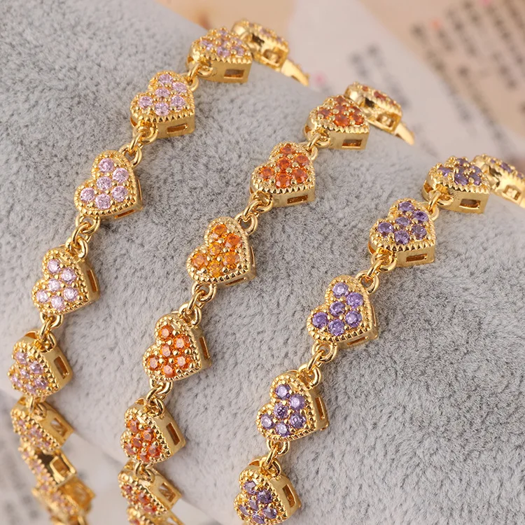 

Diamond Heart-to-heart Fashion Bracelet for Women.