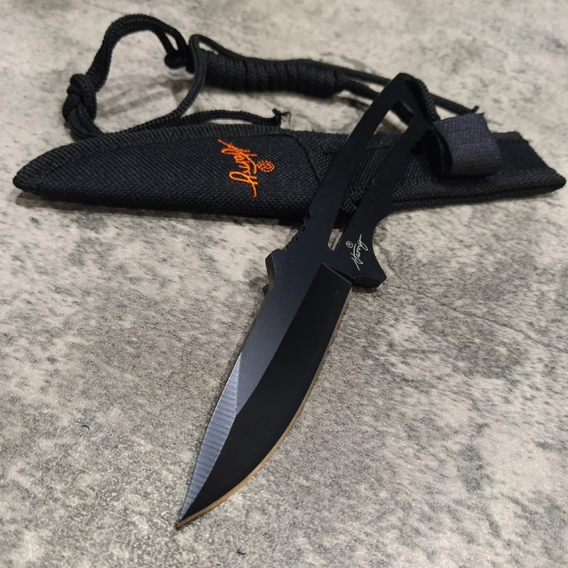 

2 шт./лот, военный тактический маленький прямой нож для выживания на природе с ножнами для кемпинга, портативный нож для самообороны