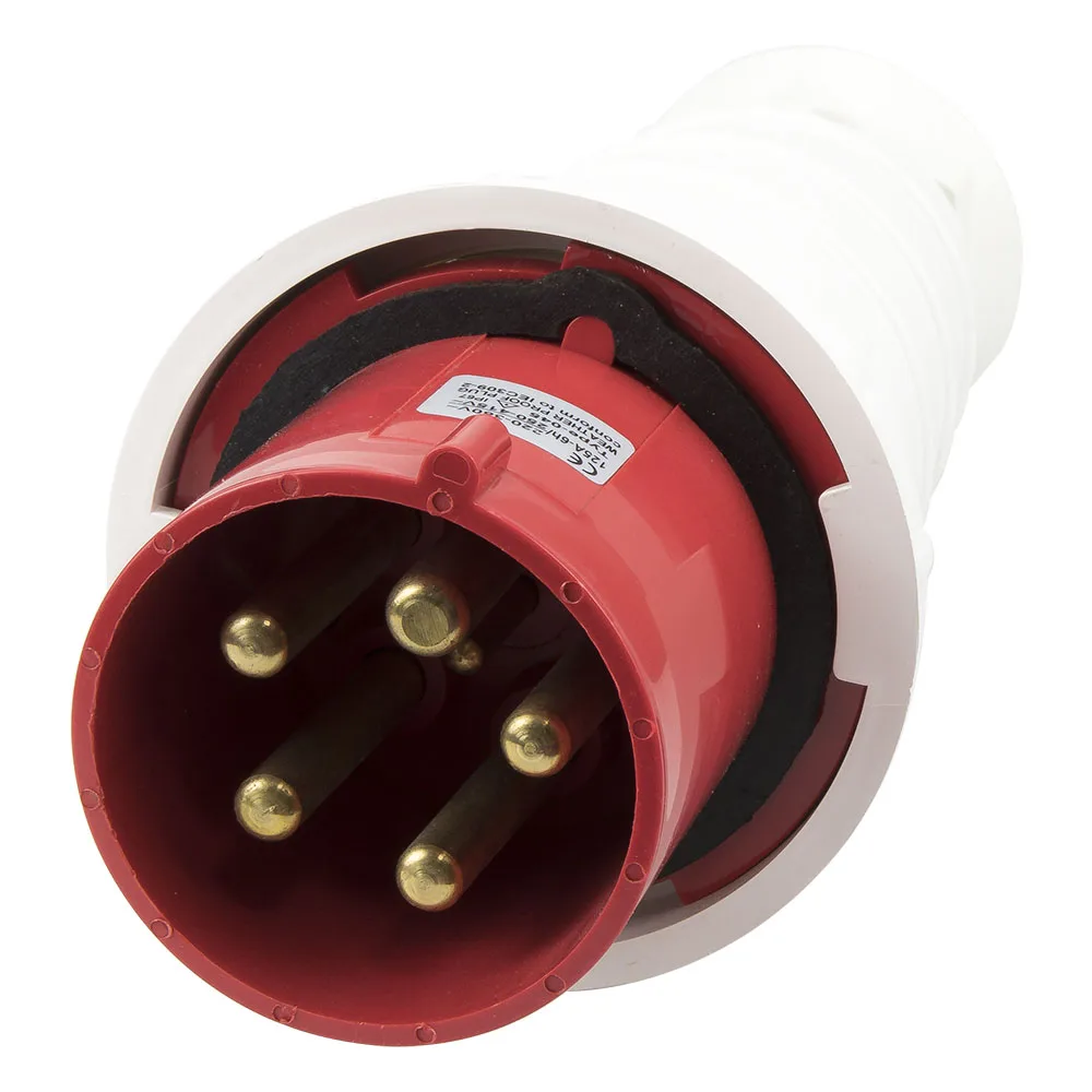 

125A 3P N E 5 pin 220-380V/240-415V IP67 045 three watertight industrial plug