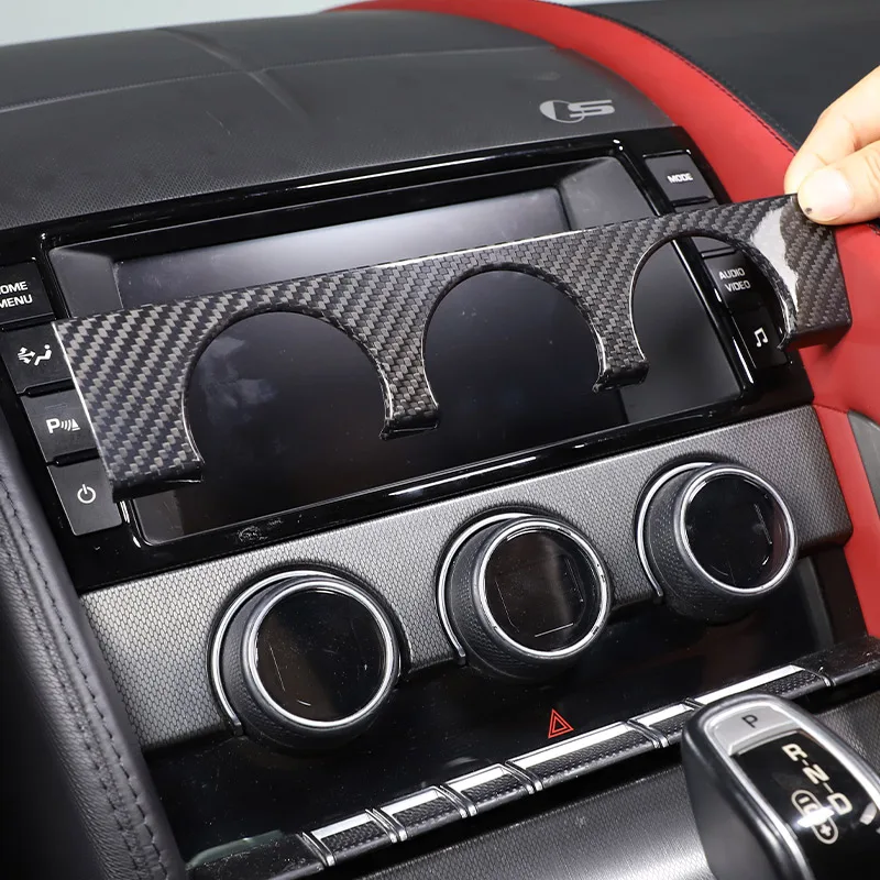 

Натуральное древесное волокно для Jaguar F-TYPE 2013-2022, автомобильный Кондиционер, аксессуары