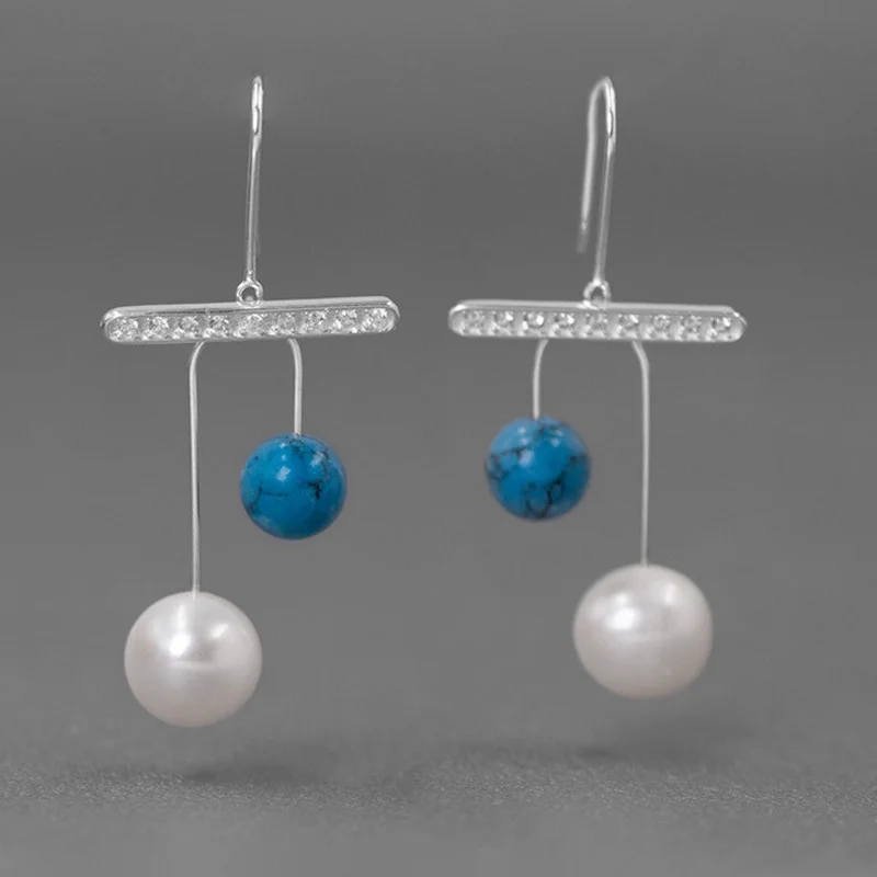 

Unborn - women's cherry pendant earrings 925 silver European and American fruit Christmas party jewelry gifts