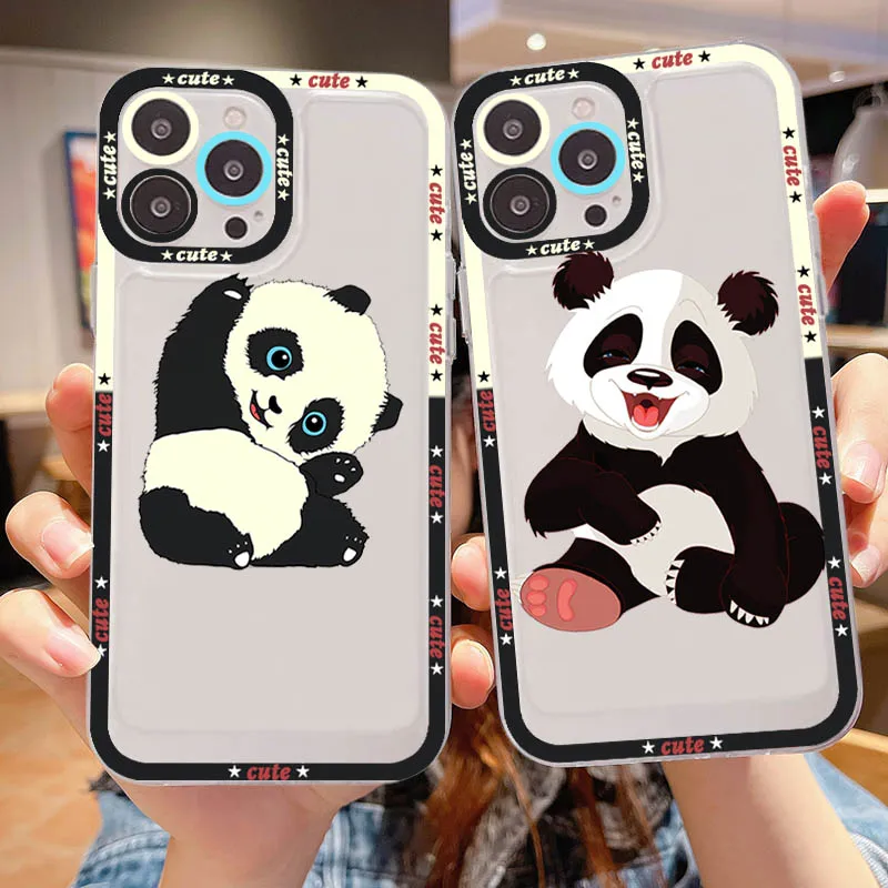 

Creative Panda Animal Phone Case For IPhone 11 12 13 Mini Pro Max 14 Pro Max Case Shell