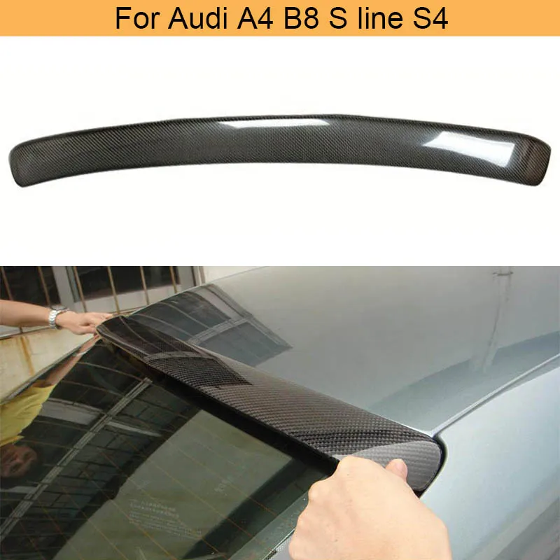 

Автомобильная модель для Audi A4 B8 S line S4 Standard Sedan 4 Door 2009-2012, задний спойлер на крышу из углеродного волокна/FRP
