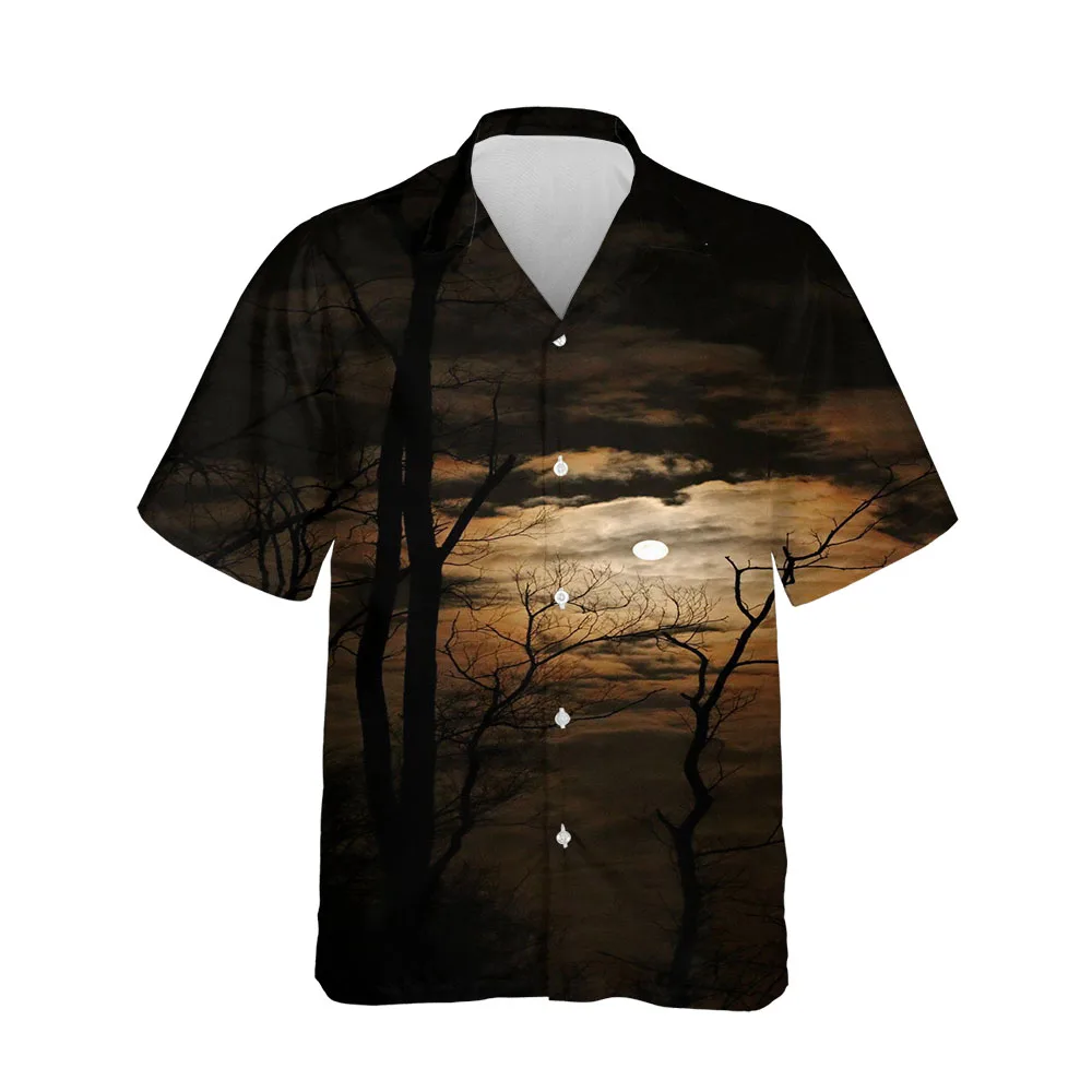 Jumeast 3D Dark Souls Halloween Horror Gift  Shirt Men Clothing Fashion Breathable Streetwear Blouses Casual Clothes For Men