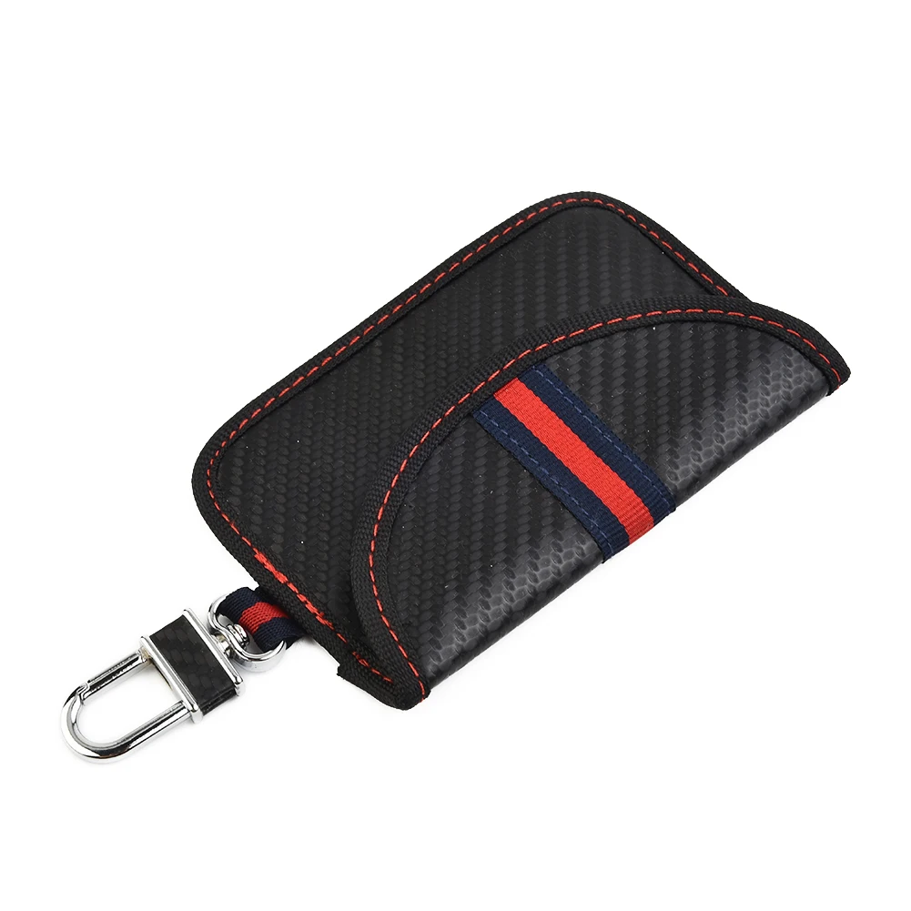 

Interior Accessories Car Keys Faraday Accessories Durable High Quality Practical PU Leather Car Carbon Fiber Look
