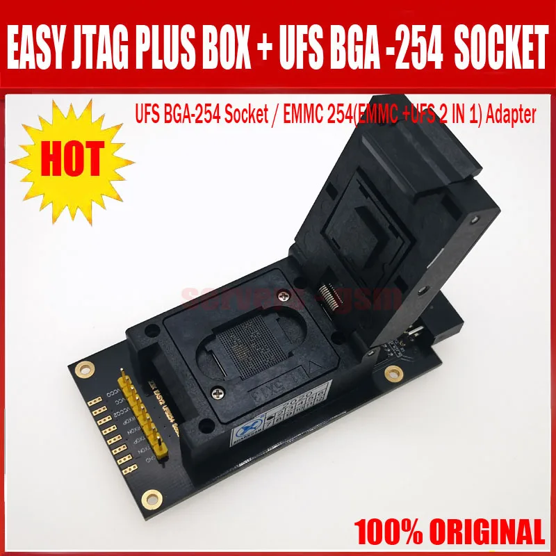 Новая версия 2022 года полный комплект Φ plus box Easy-Jtag + UFS адаптер/EMMC 254 - купить по