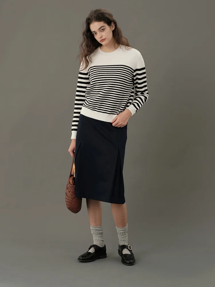 Ecru Soli однотонный белый уже разные осенний вязаный свитер для девочек в разную