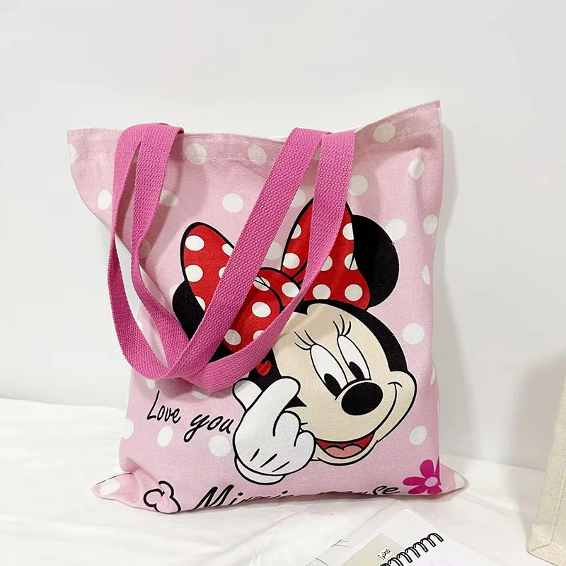 Холщовая Сумка для покупок Минни Микки Маус аксессуары Disney вместительная