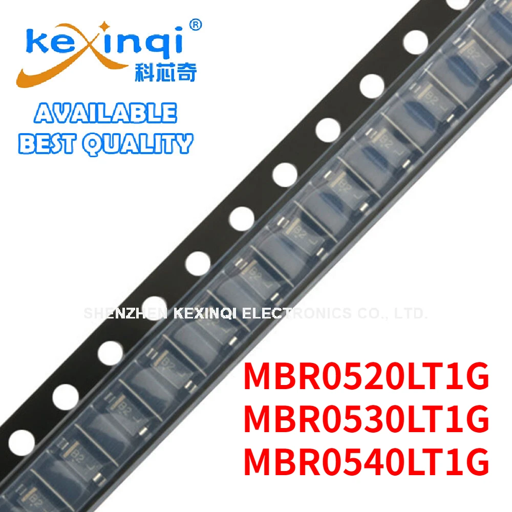 100 шт. MBR0520LT1G SOD-123 SMD 20В/500мА диод Шоттки MBR0530LT1G MBR0540LT1G