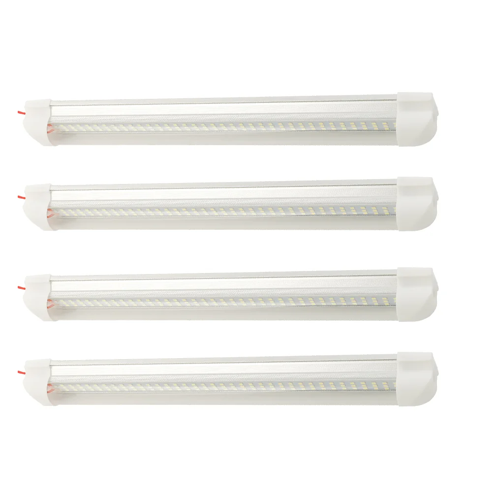 

4Pcs Car Interior LED Light Bar Auto 72 LED Lamp Car Reading Light Car Supplies