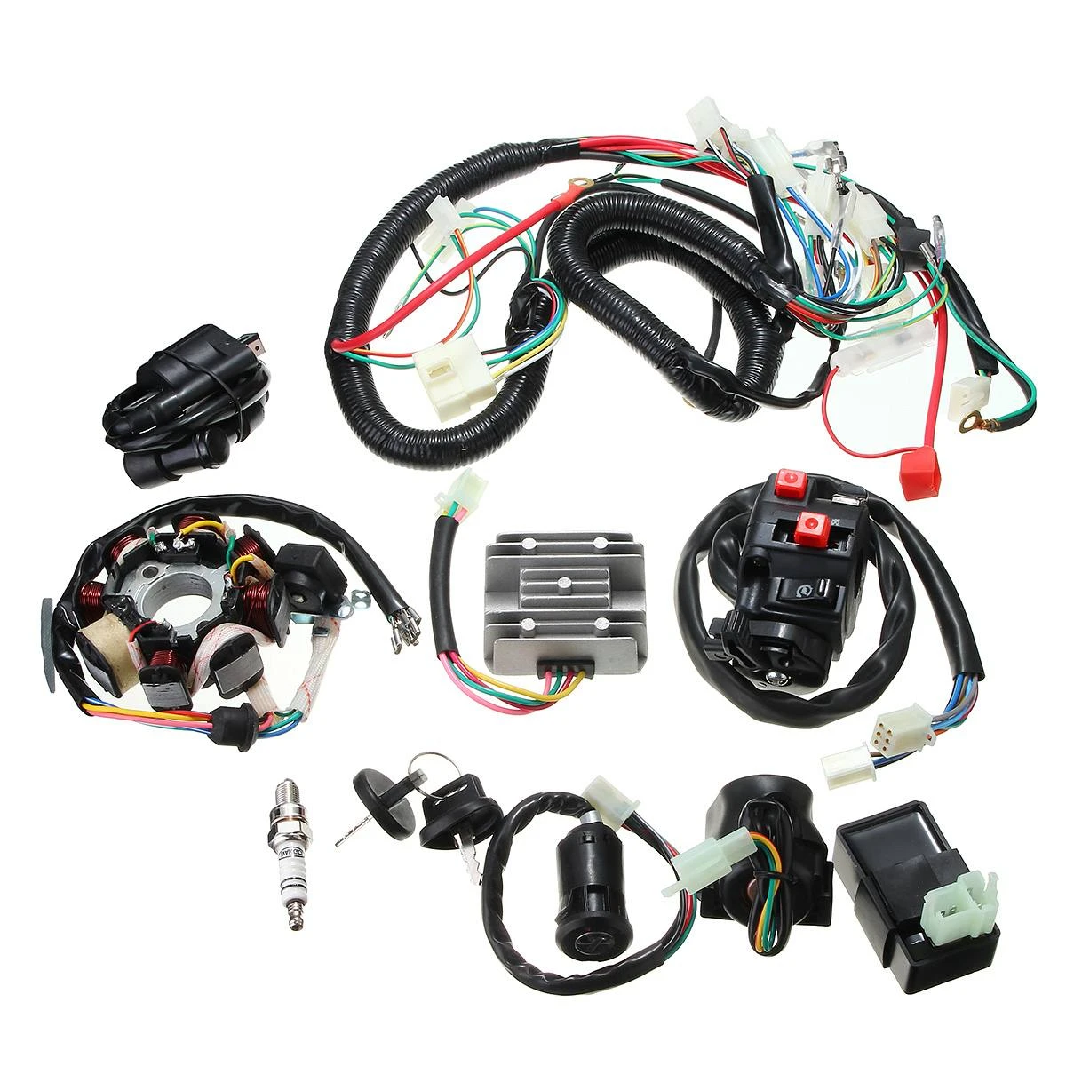 125cc 150cc 200cc 250cc Dirt Bike ATV QUAD ELECTRICS Zongshen Lifan Ducar Razor CDI Wire Harness Stator Assembly Ignition