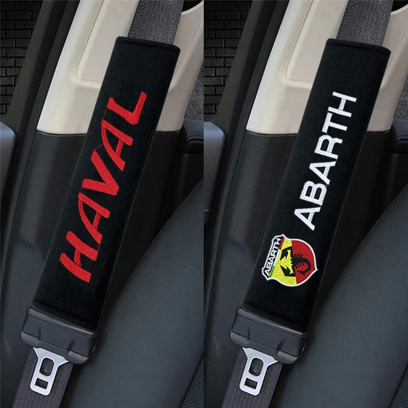 

2Pcs Car Seat Belt Cover Safety Belt Protection Accessories For Jeep Grand Cherokee Commander Renegade Wrangler JK JL Compass