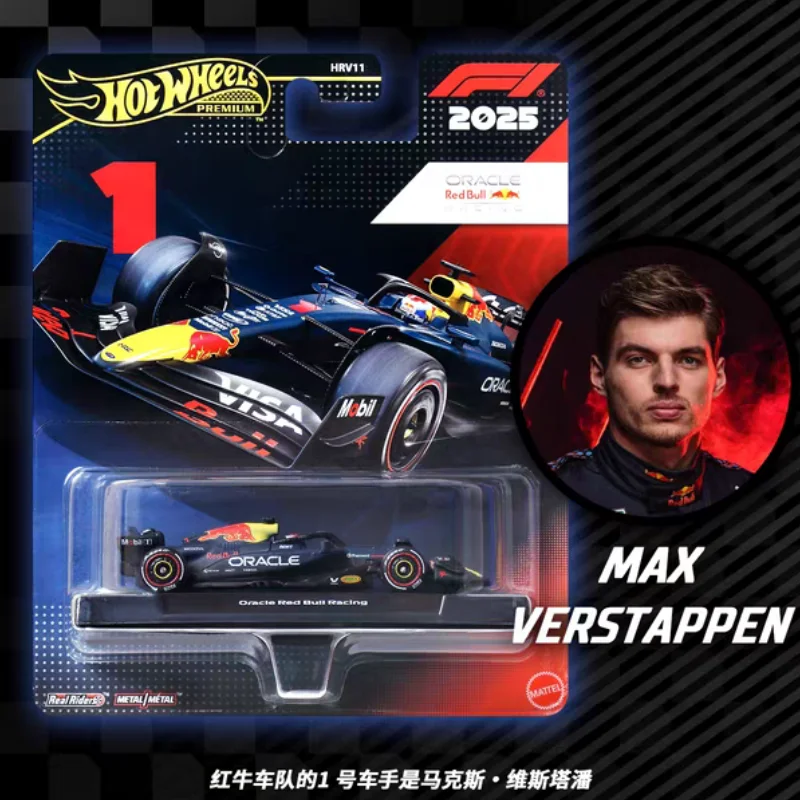 Фото Новинка! Горячая распродажа: Коллекционная модель гоночного автомобиля Hot Wheels Premium HRV11 F1 Series Oracle Red Bull Racing из литого сплава, игрушечная машинка для фестивалей №3