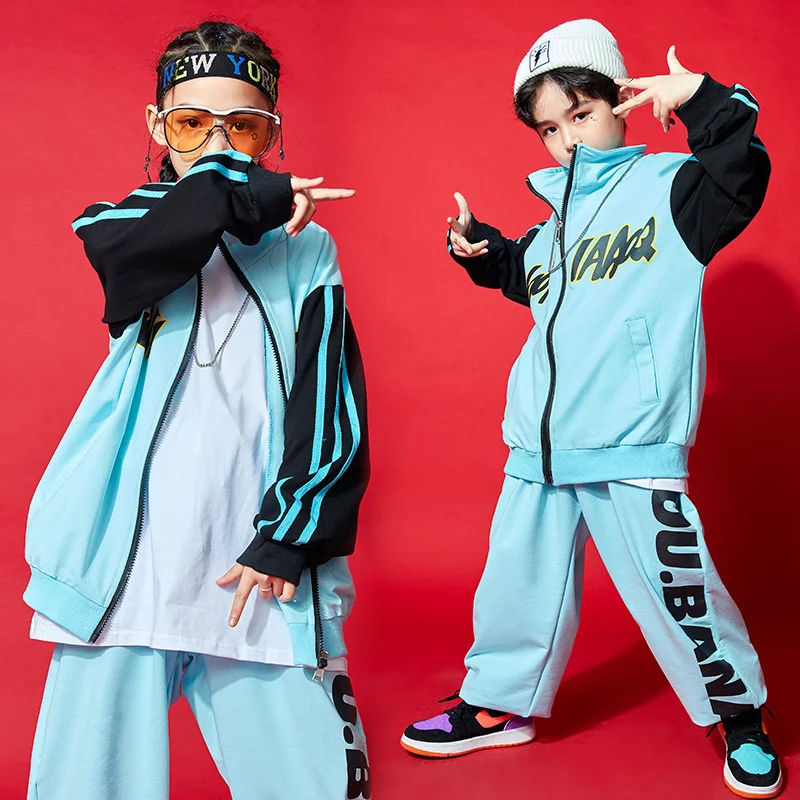 

Children's hip hop suit boys' autumn and winter primary school games school uniform class uniform hip hop girls' cheerleading