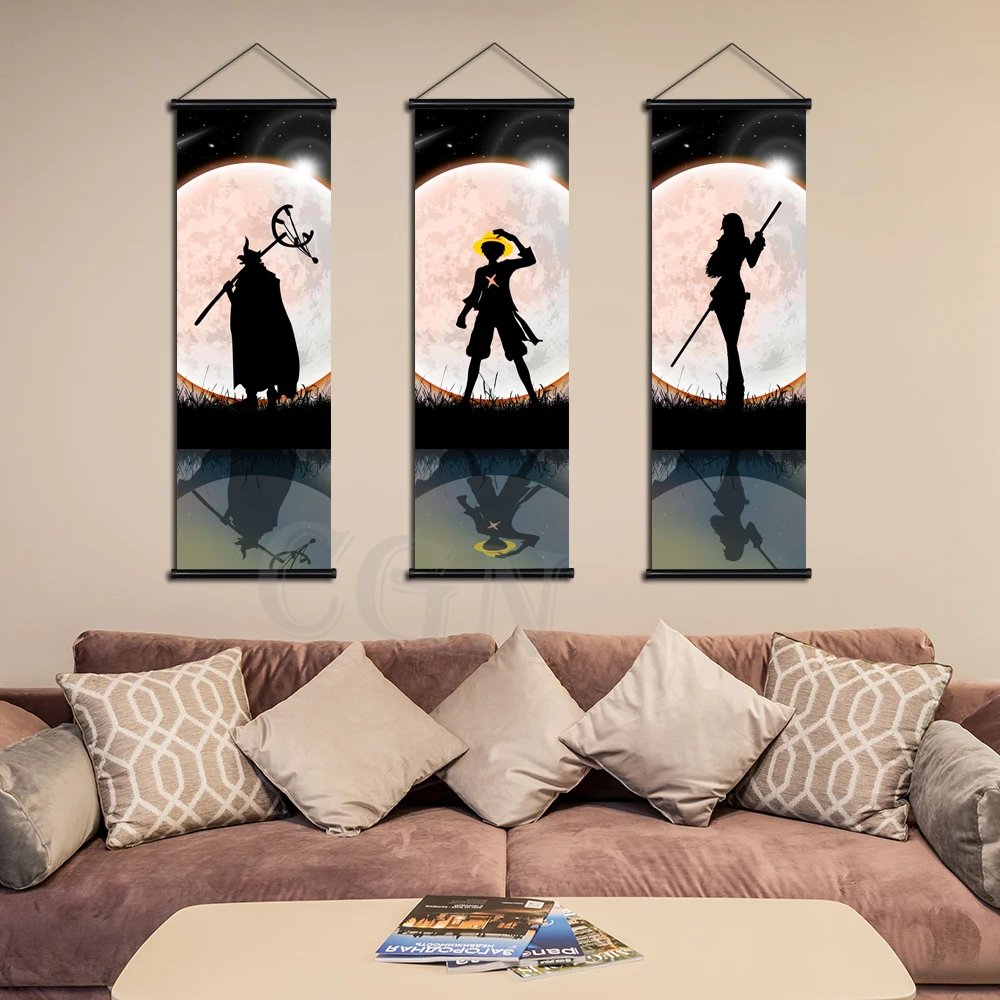 Постер обезьяны D.Dragon с принтом японский аниме ророноа Зоро холст для