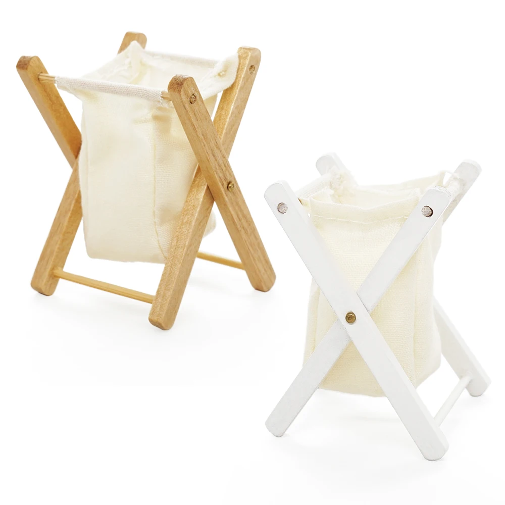 Odoria 1:12 миниатюрная Складная тканевая корзина для хранения Женская кукольная