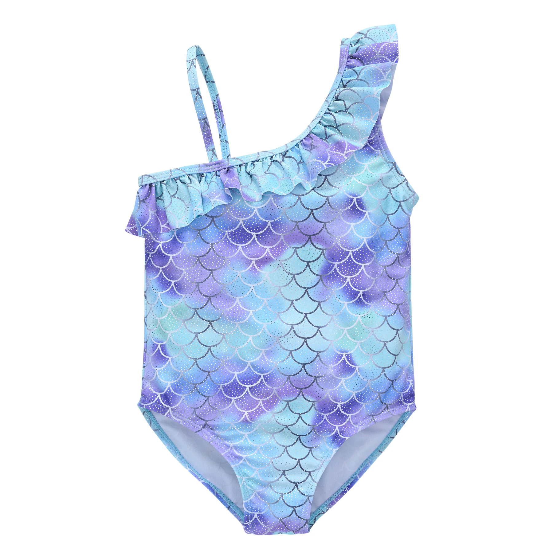 Купальник для маленькой девочки "Baby Girl Swimwear Toddler Kids Swimsuit Fruit Girls Summer Beachwear Fish Scales Children Bathing Suit" (0 1 2 3 4 5 6 лет) на