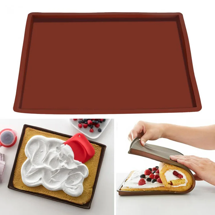 

Silicone Baking Mat Cake Roll Pad Molds Macaron Swiss Roll Oven Mat Non-stick Baking Pastry Tools Kitchen Gadgets Accessories