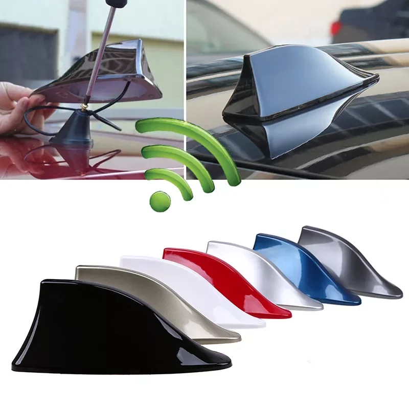 

Car Shark Fin Antenna Auto Radio Signal Aerials Roof Antennas for BMW/Honda/Toyota/Hyundai/Kia/Nissan