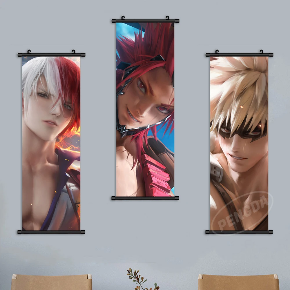 Плакат моя геройская академия Картина на холсте настенное искусство Аниме