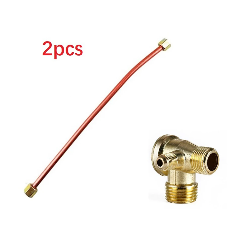 

200mm Air Compressors Parts Exhaust Check Valve And Tube With 3-Port Tube Connecting Pressure Tank Compressor Piston Pump Parts