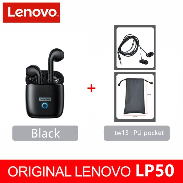Lenovo LP50 black + PU waterproof pocket + tw13