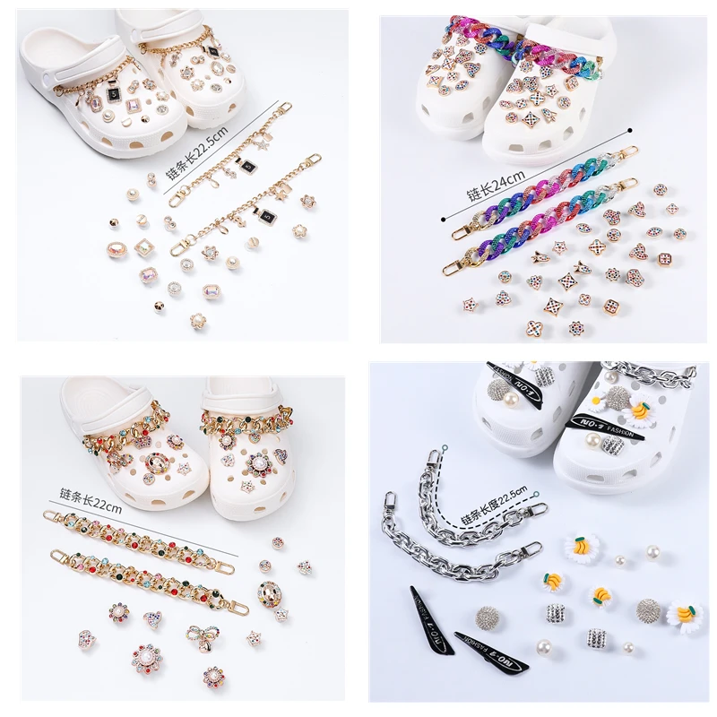 

1 компл., брендовые дизайнерские подвески Croc, аксессуары Bling Стразы, подарок для девочки, украшение для обуви