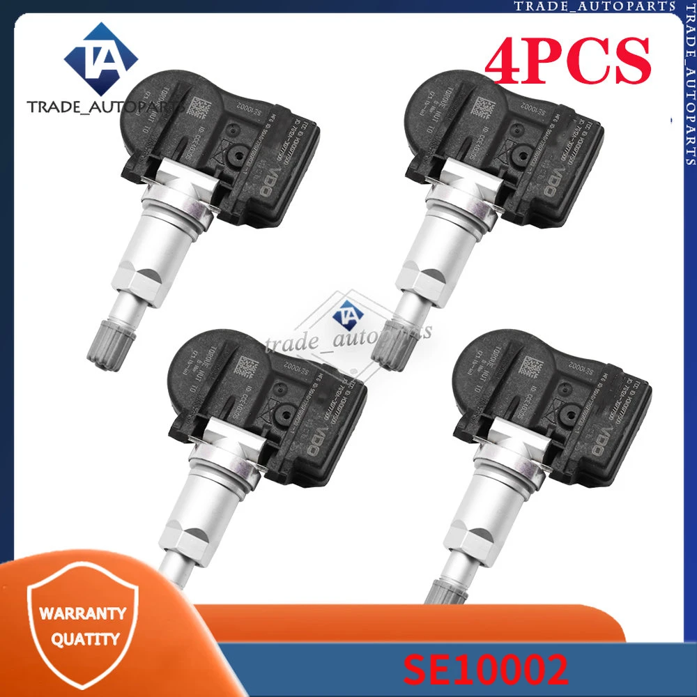 

SE10002 TPMS Tire Pressure Sensor 4Pcs For Toyota Corolla Scion Fr-S Subaru Brz Acura Csx Hyundai Azera Kia Optima Honda Accord