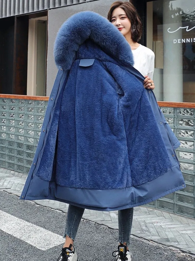 2022 New Winter Jacket Women Cotton Coat Female Thick Warm Casual Parka Winter Clothes Big Parkas Hooded Overcoat Mujer coat