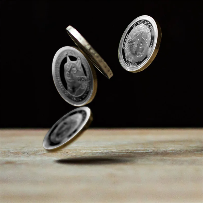 1 шт. смешные золотые монеты догкоин памятные новые коллекционеры позолоченные