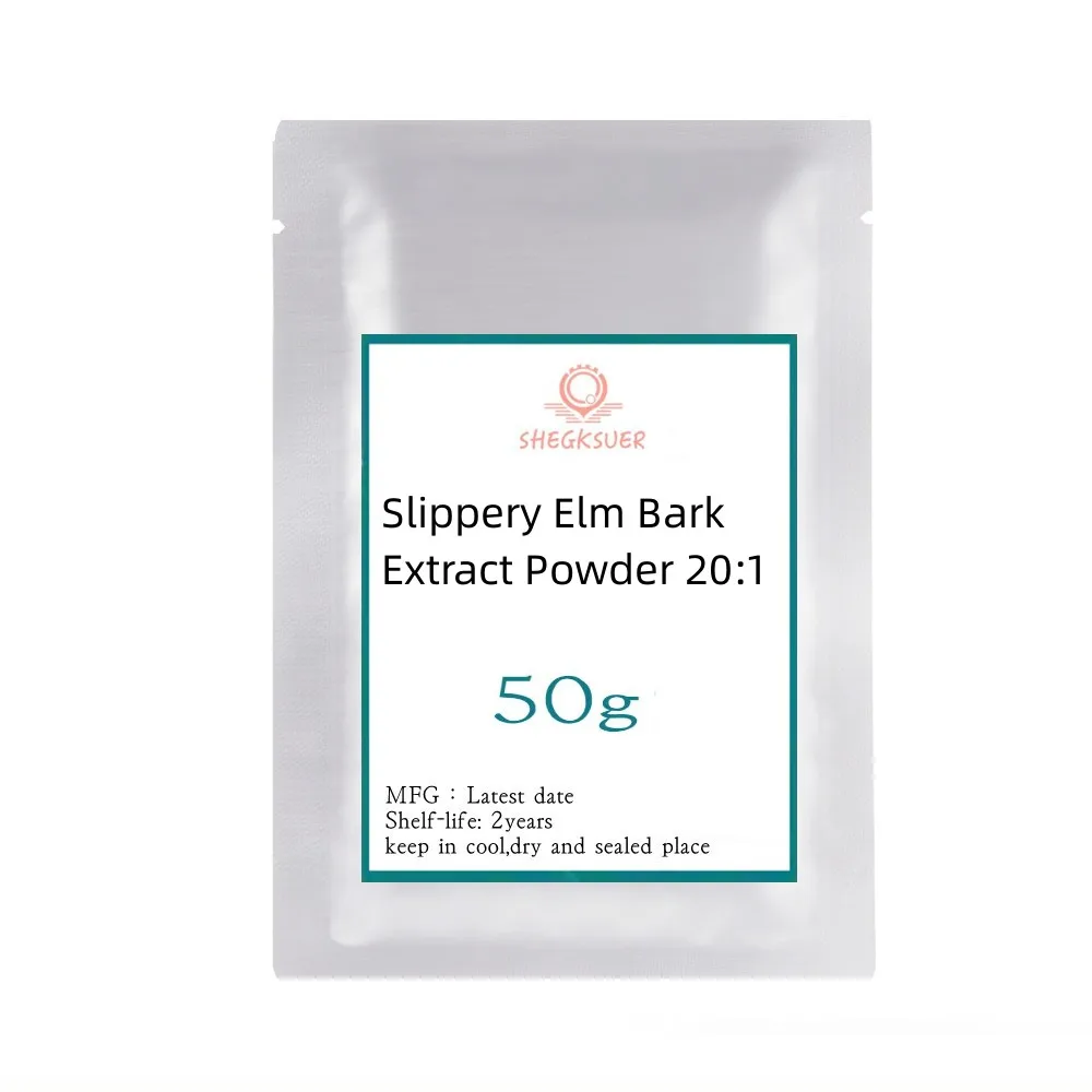 

NEW Slippery Elm Bark Extract Powder 20:1 - for Coughs and Sore Throats, Soothe All The Mucous Membranes of The Body,Face Makeup